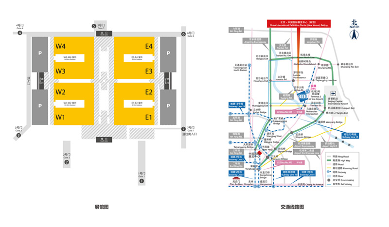 游樂(lè)設(shè)施展館位置與交通示意圖